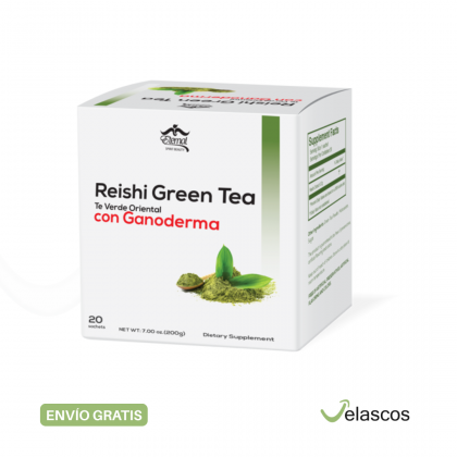 Reishi Green Tea – Té Verde Oriental con Ganoderma (20 sobres)