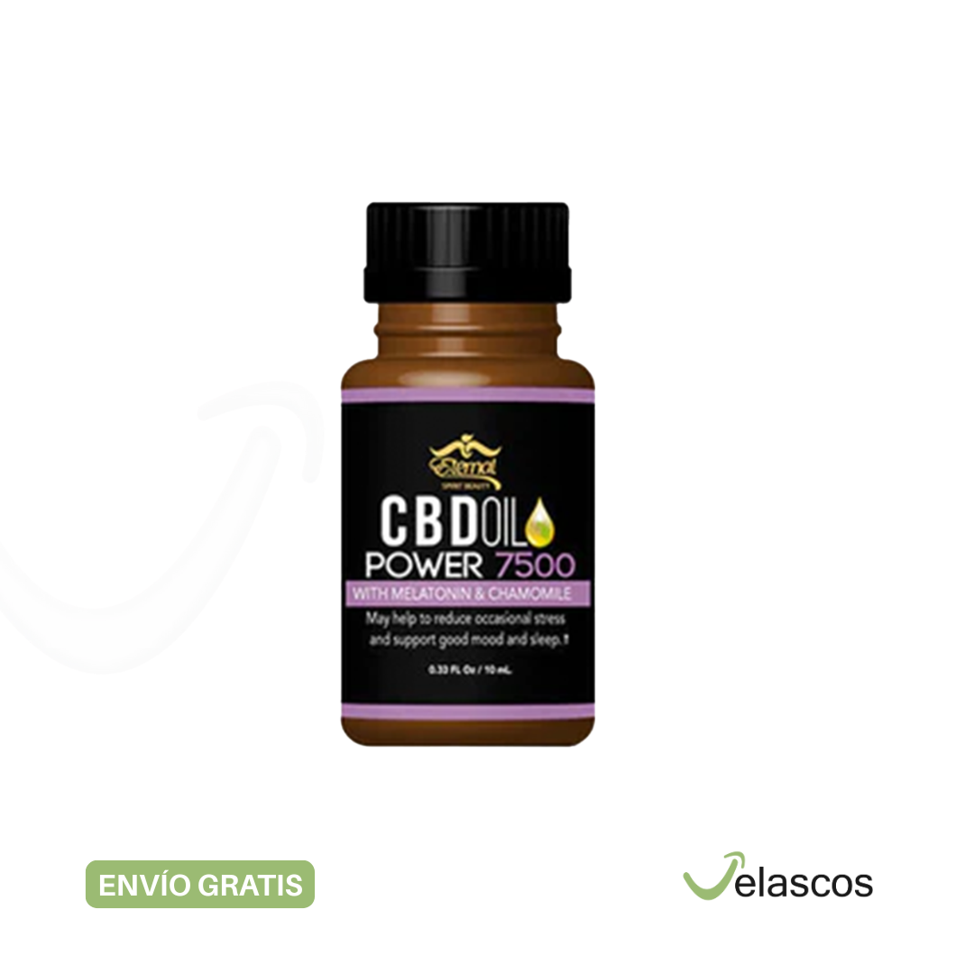 CBD Oil Power 7500 con Melatonina y Chamomilla